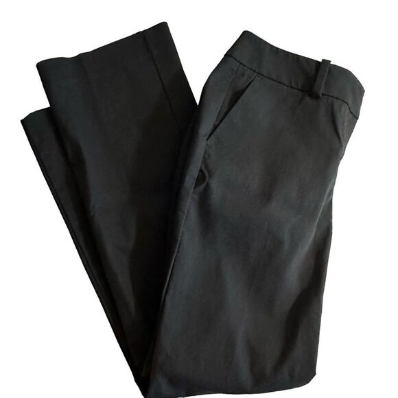 Ann Taylor Factory Black‎ Curvy Petite Dress Pants Cotton Poly  - Size 4 - Picture 1 of 6